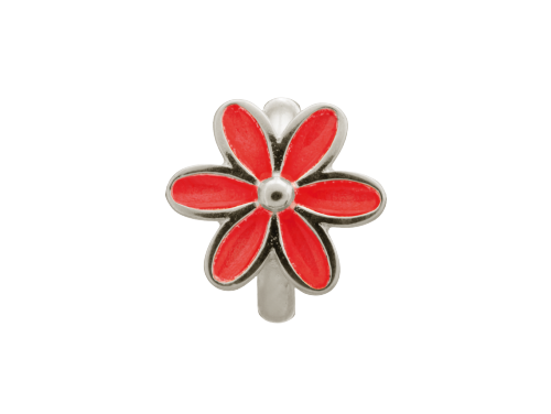 Endless Red Enamel Flower Charm image