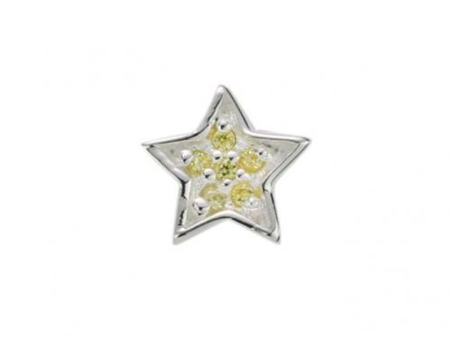 Stow Stg Yellow CZ Star Charm image