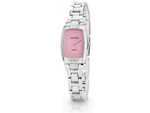 Isadora Granada Silver & Pink Watch image