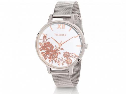 Isadora Andorra Silver & Rose Watch image