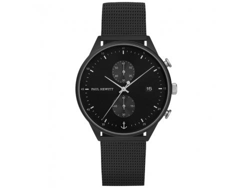 Paul Hewitt Chrono Line Black/Silver Watch image