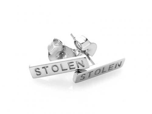 Stolen Girlfriends Club Tiny Stolen Bar Earrings image