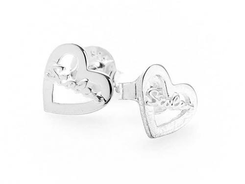 Stolen Girlfriends Club Heart Script Earrings image