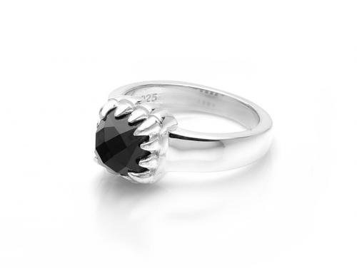 Stolen Girlfriends Club Baby Claw Ring - Smoky Quartz image