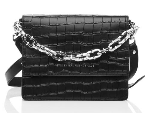 Stolen Girlfriends Club Big Trouble Bag - Black/Silver image