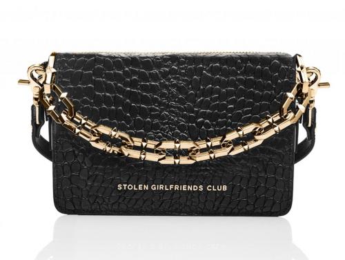 Stolen Girlfriends Club Little Trouble Bag - Black/Gold image