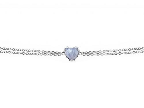 Stolen Girlfriends Club Love Claw Bracelet - Blue Lace Agate image