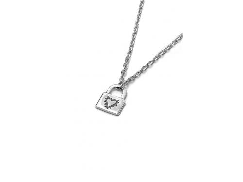 Stolen Girlfriends Club Stg Locked Heart Necklace image