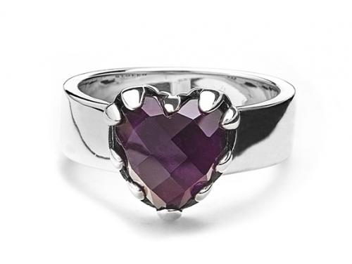 Stolen Girlfriends Club Stg Love Claw Ring -  Dark Amethyst image