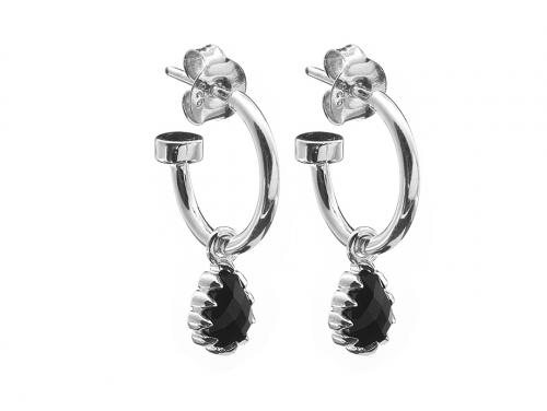 Stolen Girlfriends Club Stg Love Claw Drop Earrings - Onyx image