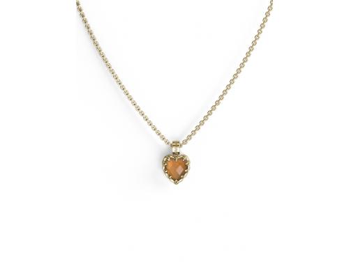 Stolen Girlfriends Club Stg Gold Plated Love Claw Necklace - Citrine image