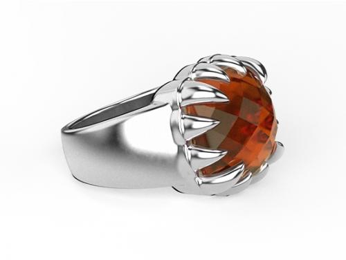 Stolen Girlfriends Club Stg Claw Ring - Citrine image