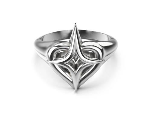 Stolen Girlfriends Club Sterling Silver Starstruck Signet Ring image