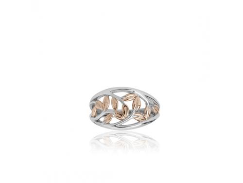 Evolve Stg/9ct Rose Gold Forest Vine Ring image