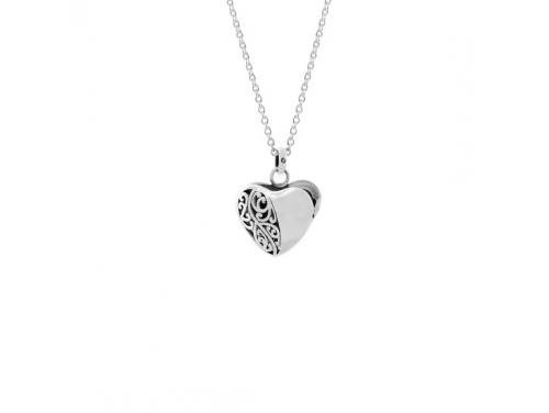 Evolve Stg Koru Heart Locket Necklace image