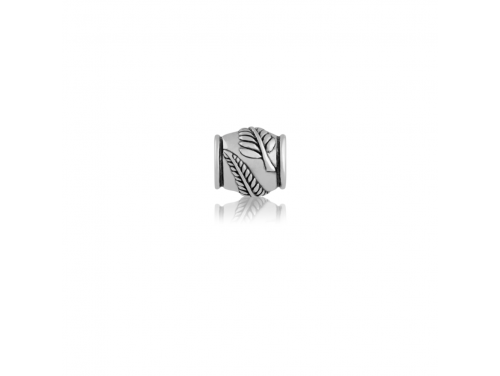 Evolve Stg Silver Fern Barrel Charm Bead image