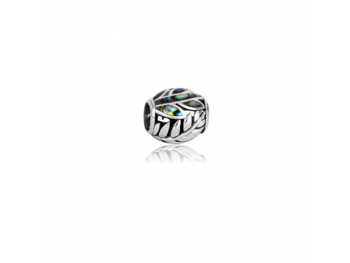 Evolve Stg NZ Fern Pāua Charm Bead image
