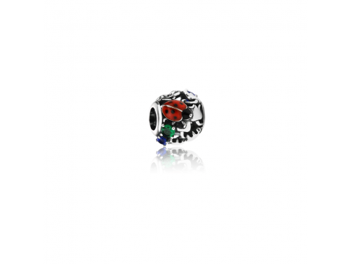 Evolve Stg Enamel CZ Ladybird Charm Bead image