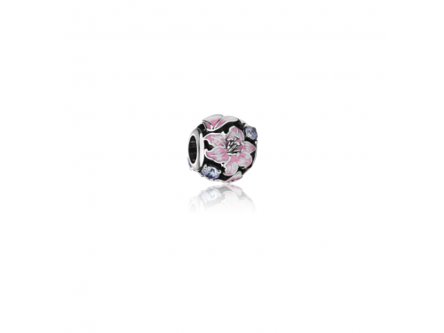 Evolve Stg Enamel CZ Lily Bead image
