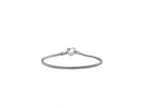 Evolve Stg Heart Clasp Charm Bracelet image