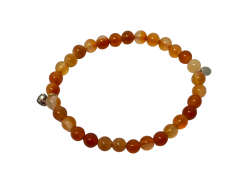 La Pierre Stg Carnelian Stretch Bracelet image