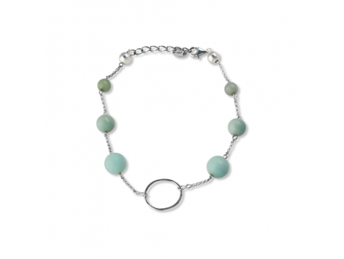 La Pierre Stg Amazonite Bead Bracelet image