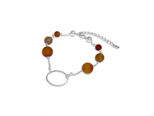 La Pierre Stg Carnelian Bead Bracelet image