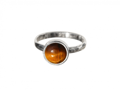 La Stele Stg Tigers Eye Round Ring image