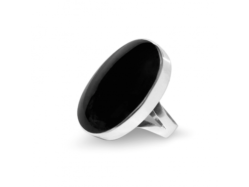 La Stele Stg Black Onyx Oval Ring image