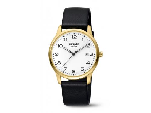 Boccia Gents Titanium Gold Plated Quartz Watch image