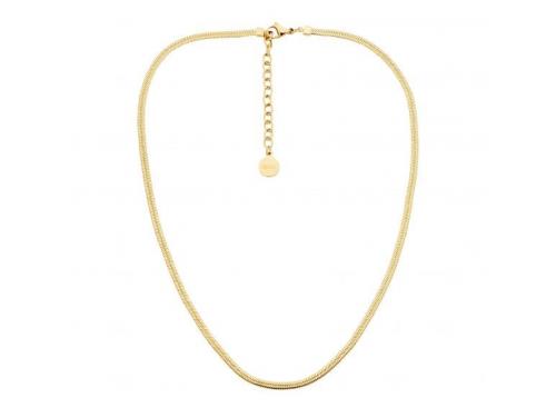 Ellani Gold Plated Stainless Steel 3mm Herringbone Chain image