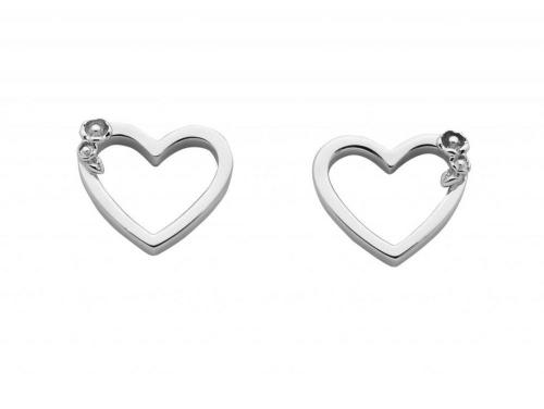 Karen Walker Stg Botanical Heart Studs image