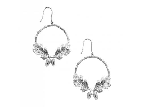 Karen Walker Stg Acorn & Leaf Wreath Earrings image