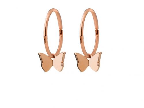 Karen Walker 9ct Rose Mini Butterfly Sleepers image