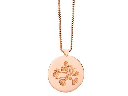 Limited Edition Karen Walker 9ct Rose Runaway Mickey Stamp Pendant image