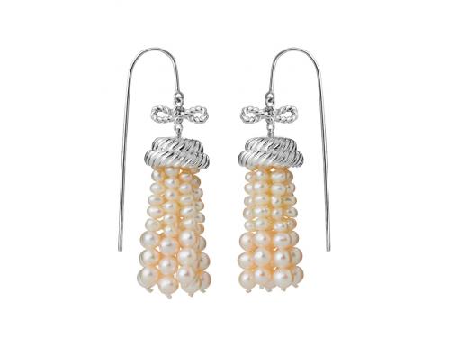 Karen Walker Stg Binding Love Pearl Earrings image