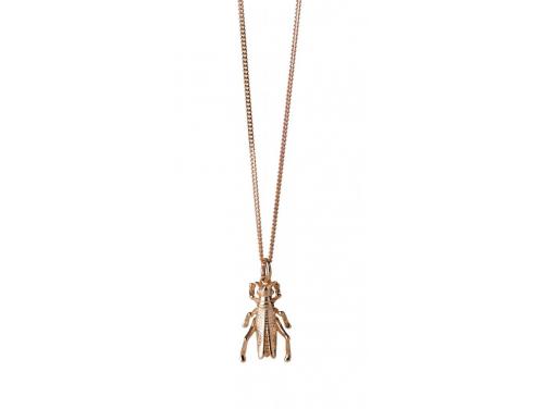 Karen Walker 9ct Rose Grasshopper Necklace image