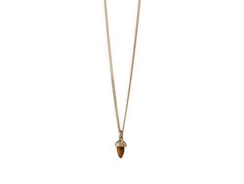 Karen Walker 9ct Micro Acorn & Leaf Necklace image