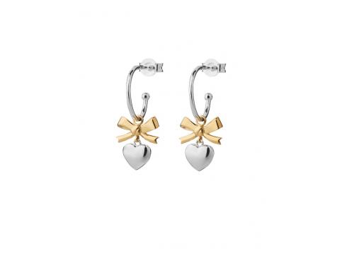 Karen Walker Stg/9ct Yellow Gold Mini Superlove Hoop Earrings image
