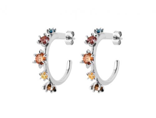 Karen Walker Stg Multi CZ Baroque Earrings image