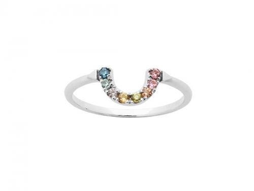 Karen Walker Stg Multi CZ Surrealist Ring image