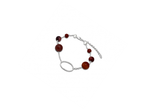 La Pierre Stg Cinnamon Bead Bracelet image