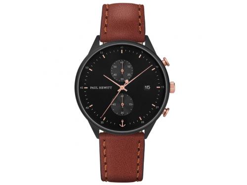 Paul Hewitt Chrono Line Black/Brown Watch image