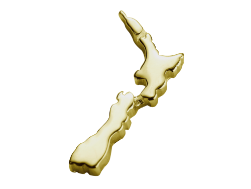 Stow 9ct NZ Map Charm image