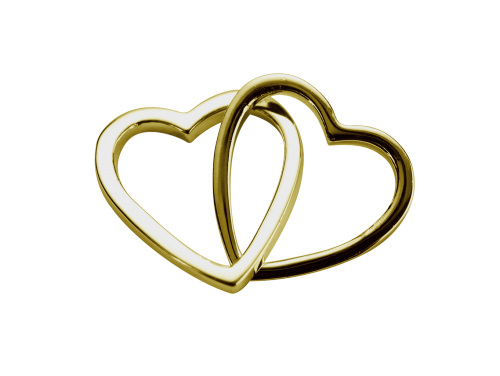 Stow 9ct Love Hearts Charm image