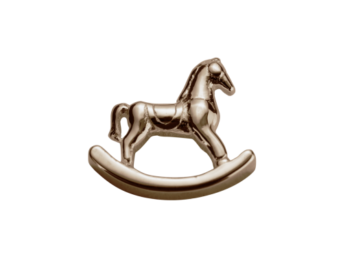 Stow 9ct Rose Rocking Horse Charm image