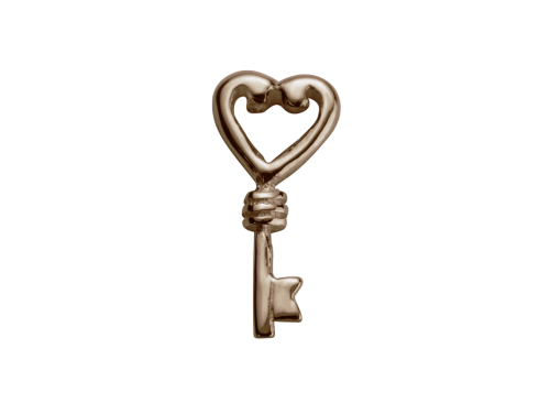 Stow 9ct Rose Key Charm image