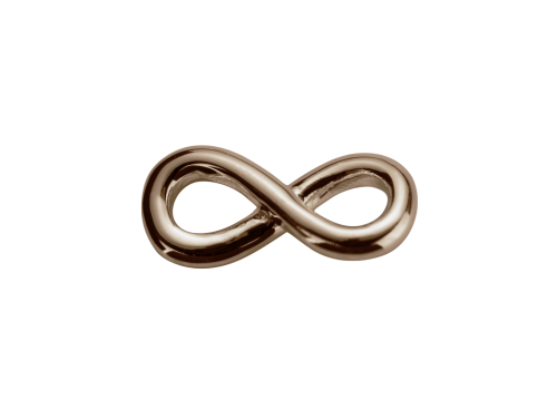 Stow 9ct Rose Infinity Twist Charm image