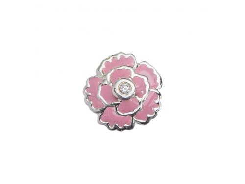 Stow Stg Enamel Carnation Flower Charm image