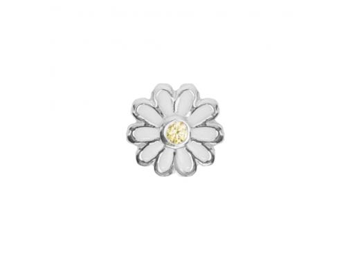 Stow Stg Enamel Daisy Flower Charm image